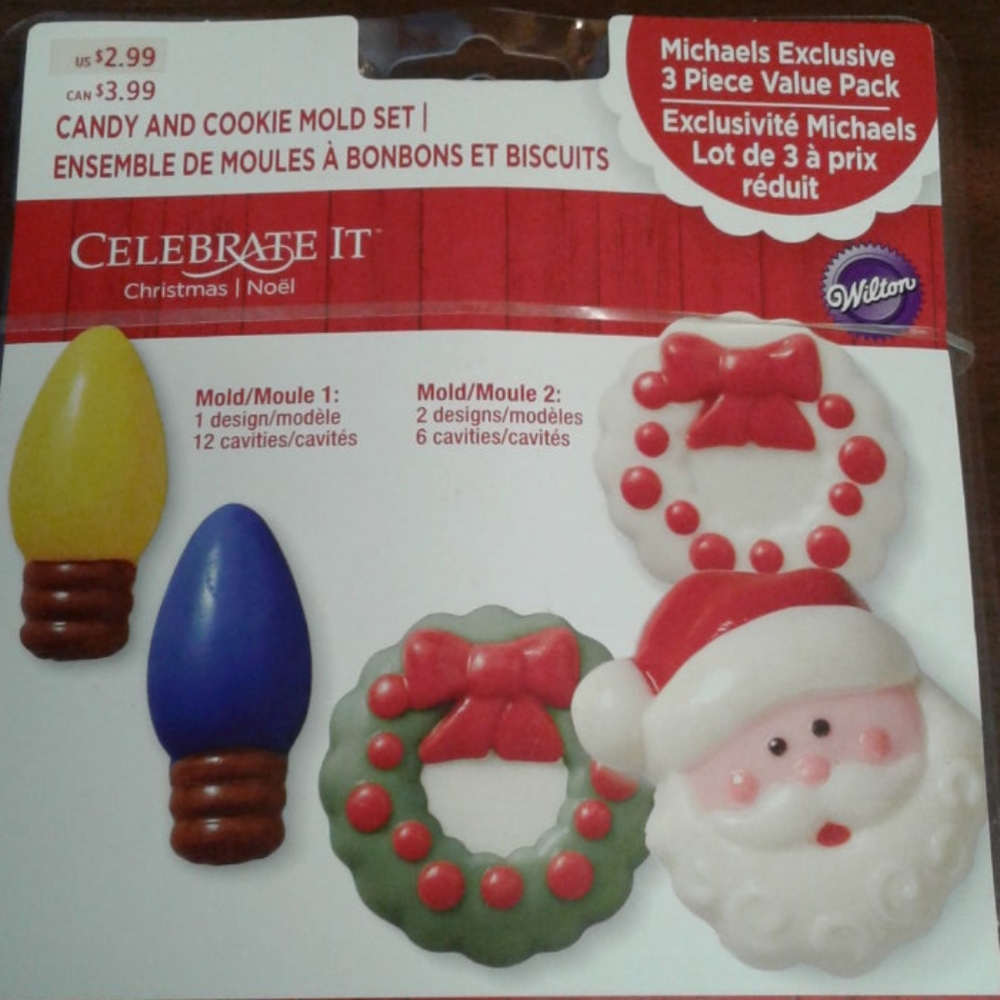 Wilton Christmas Cookie Candy Mold Set - Picture 2 of 5
